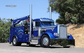 A powerful heavy duty truck on the highway